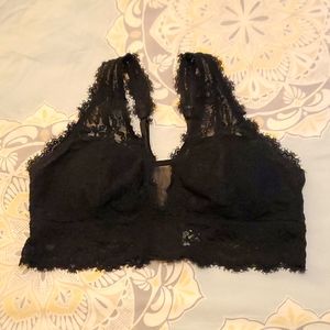 Aerie Black Lace Cami Bra - L